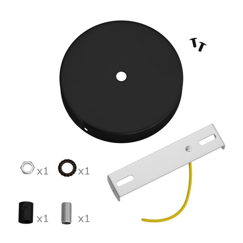 1 Loch Metall Baldachin Kit / Schwarz