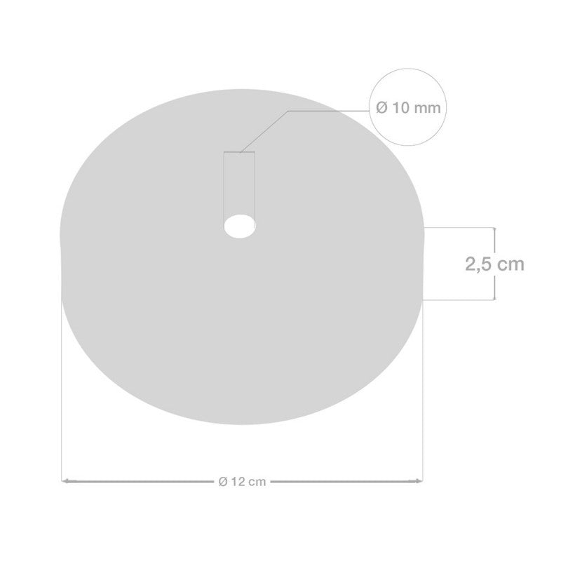 1 Loch Metall Baldachin Kit / Rost-Optik