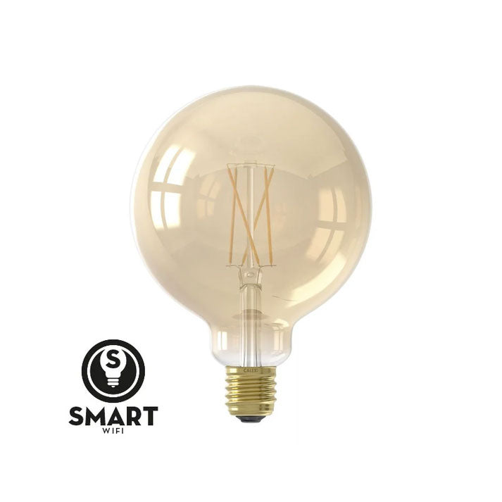 Calex Globe G125 Smart LED Filament Gold / 7 Watt E27