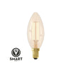 Calex SMART Candle B35 Gold Full Glass Straight filament  / 4.9 Watt E14