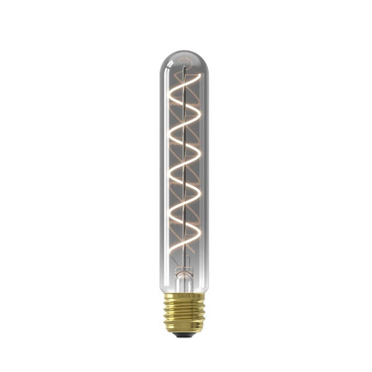 Calex LED-Retrofit Tube 185 Titanium Curly / 4 Watt E27