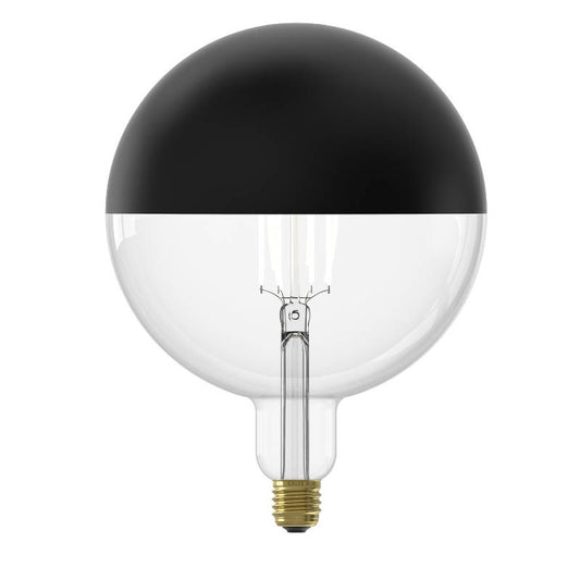 Calex KALMAR LED Kopfspiegel Schwarz Matt Globe G200 / E27