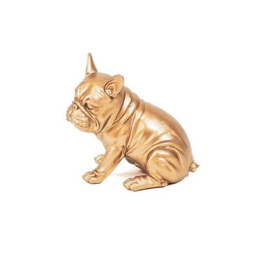 Deko Hund Bulldogge Bully, gold