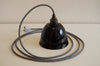 Emaille Lampenschirm Old Bell / Schwarz