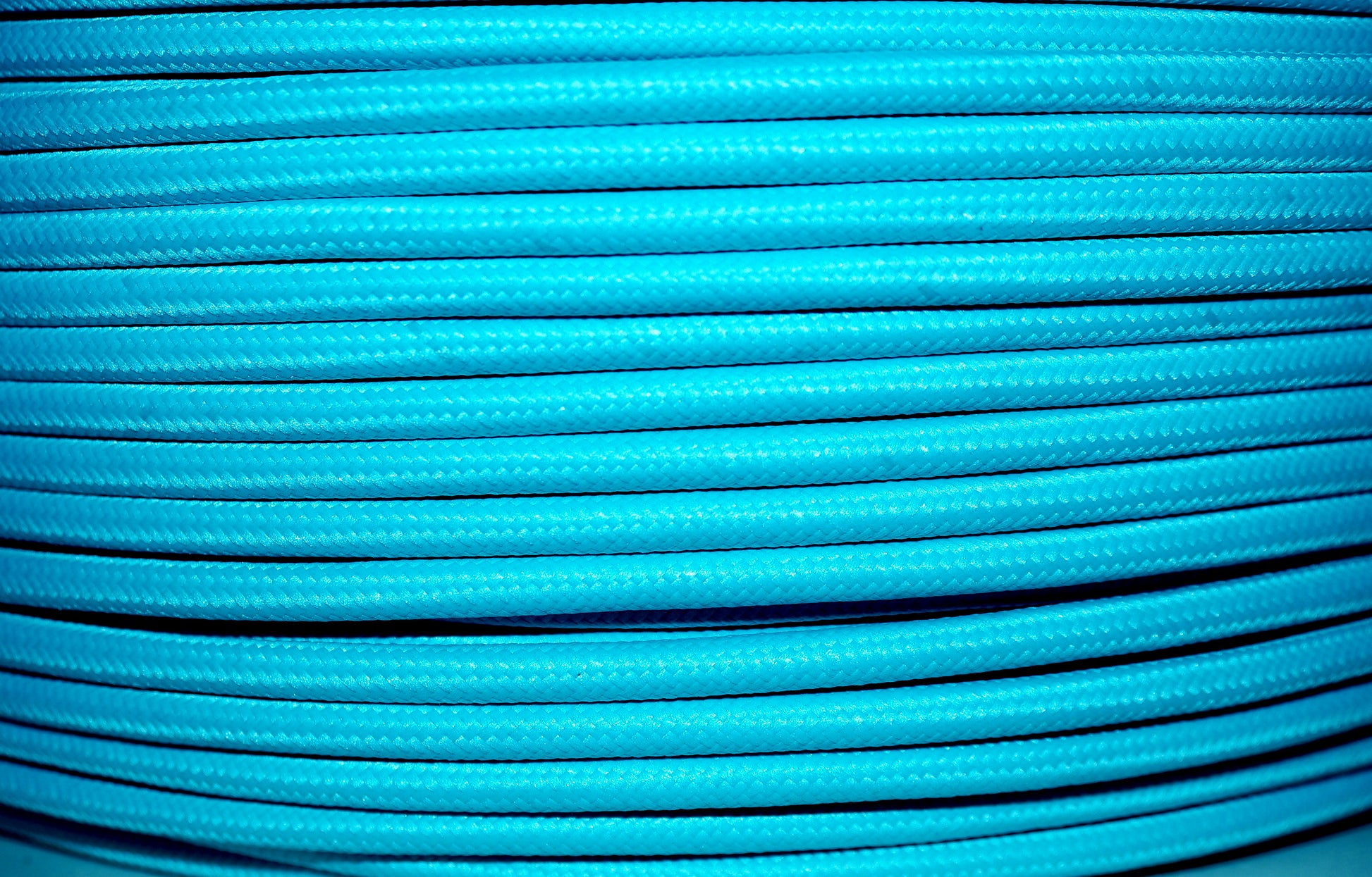 Textilkabel 3x0.75mm / Shiny Cyan