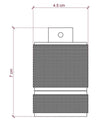 Aluminium Lampenfassung / Kupfer E27