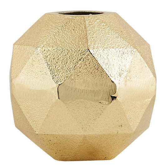 Vase Geometrix rund, gold