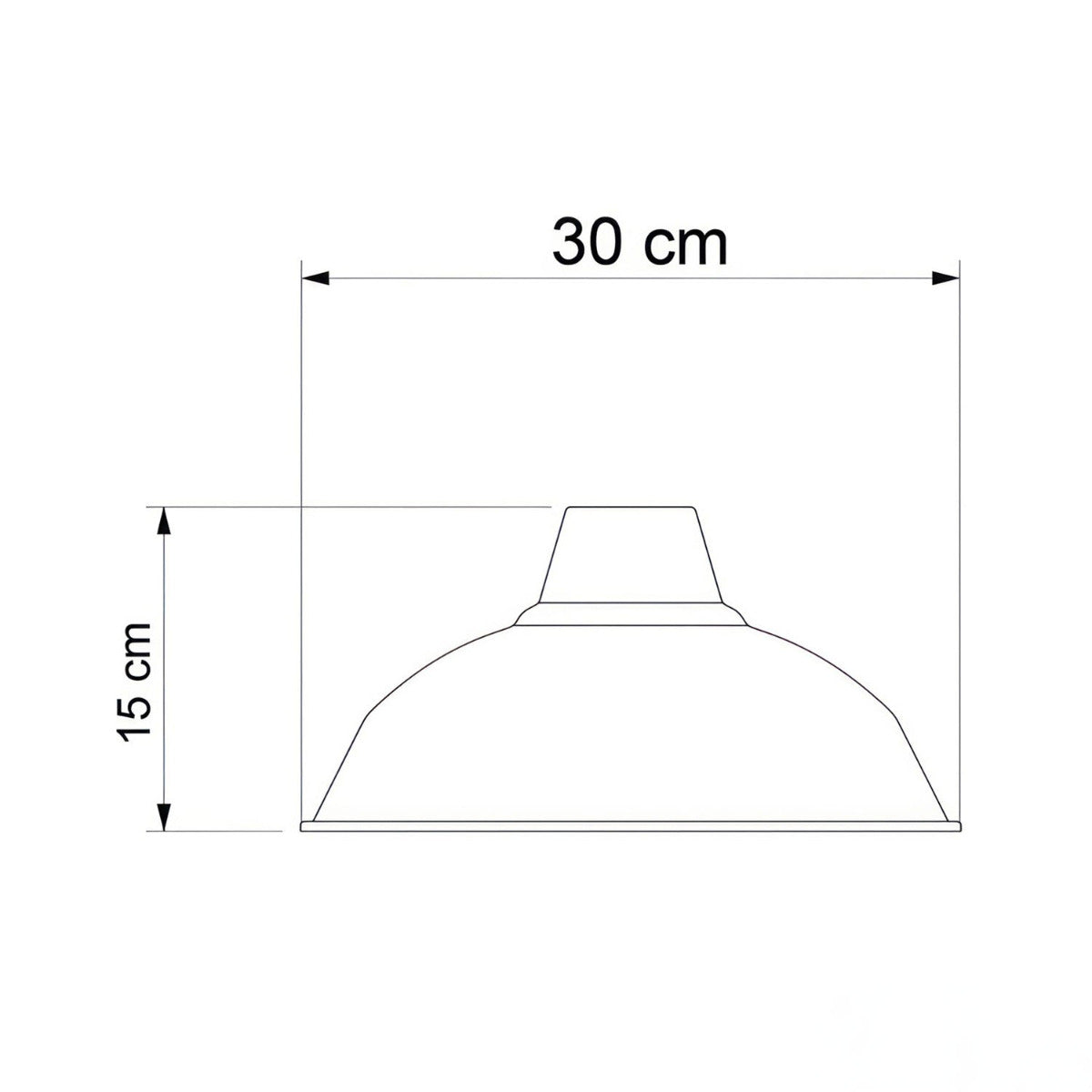 Lampenschirm aus lackiertem Metall – Diner