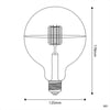 LED G125 5V Kopfspiegel Silber / 1.3 Watt E27