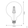 LED Globe G125 Porzellan / 7 Watt E27