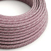 Textilkabel  3x0.75mm / Bordeaux Tweed in Baumwolle