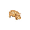 Tierfigur Nilpferd Hippo, gold